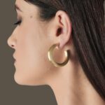 Orecchini Ovali Chic a cerchio in canna vuota Diam. int. mm 32-5679