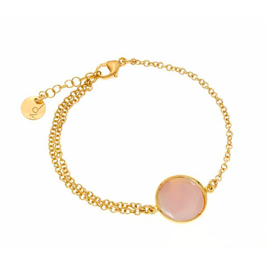 Bracciale Le Chicche con pasta vitrea 16mm rosa milky-0