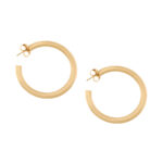 Orecchini Cerchi Vintage in canna oliva diam. mm.40-0