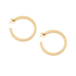 Orecchini Ovali chic a cerchio in canna vuota Diam. int. mm 43-0