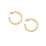 Orecchini Ovali Chic a cerchio in canna vuota Diam. int. mm 32-0